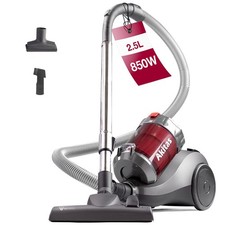 Aspirateur sans Sac 850W avec capacité 2,5L Puissant et léger Brosse 2-en-1