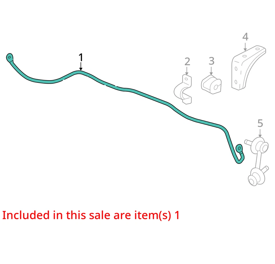 2014 Honda Civic FWD Rear Stabilizer Bar OEM 93K Miles - LKQ421945190 - Image 4 of 4
