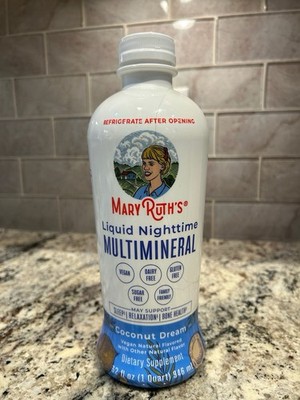 MaryRuth's Liquid Multimineral Coconut Dream 32 fl oz Nighttime Vegan