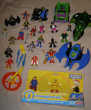 x24 Imaginext DC Superhero figures  vehicles Superman Batman Flash Wonder Woman