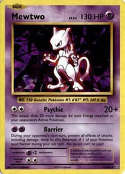 Mewtwo 051/108 XY Evolutions Cracked Ice Holo Deck Exclusives