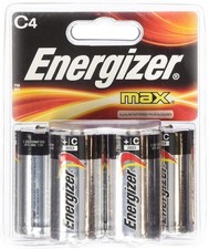 Energizer Max C Cell Alkaline Battery, 16 Batteries 4 X 4 Count Packs 
