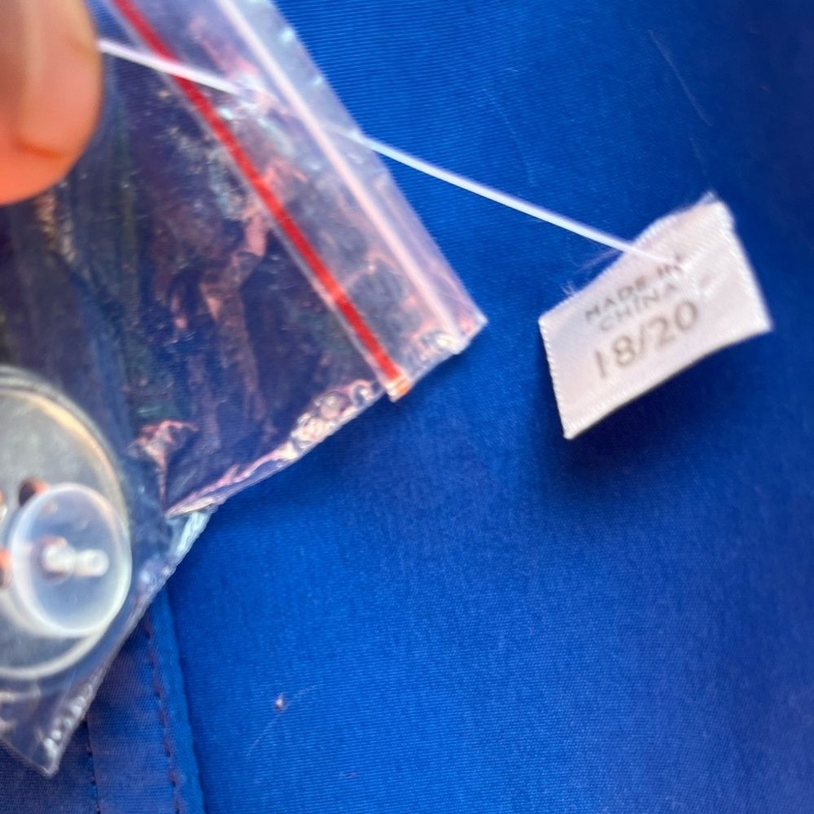 Avenue blue spring/fall jacket, button closure, s… - image 4