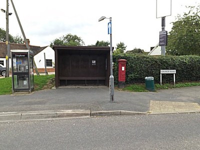 Foto A2 Telefonbox, Bus Shelter & Heath Road (White Horse) George V c2015