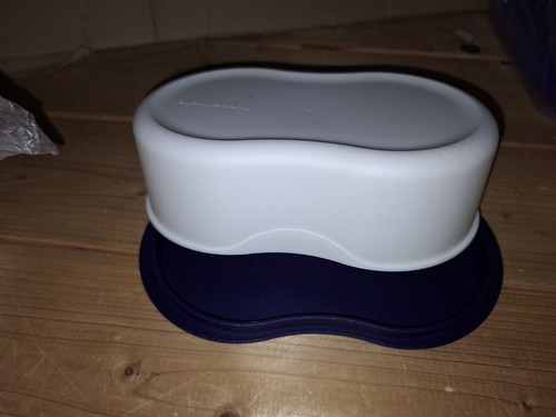 Tupperware Butterdose Butterperle, Weiss Blau - Bild 1 von 1