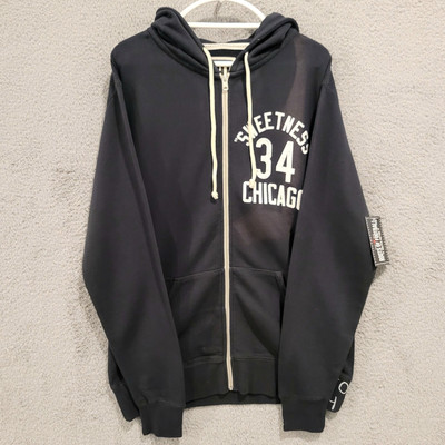 XL Walter Payton Roots of Football Full Zip Hoodie BLACK Roots of Fight