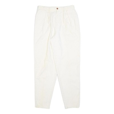ESSENTIALS Damen Baumwollmischung Weiß Regular Fit Gerade Hose W28 L30