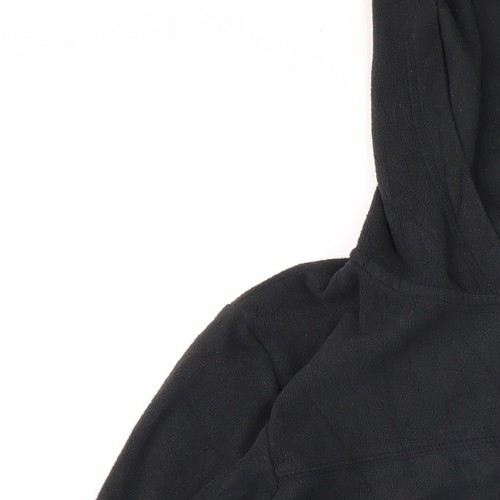 Polartec Women's Black Hooded Fleece Jacket Size 12 - Picture 7 of 12