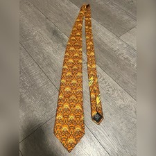 Longchamp silk orange geometric print Made in...