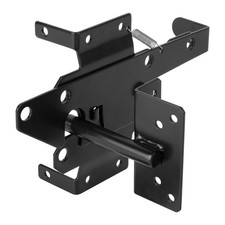 HILLMASTER Heavy Duty Self-Locking Gate Latch for Wooden Fence, Post Mount Au...