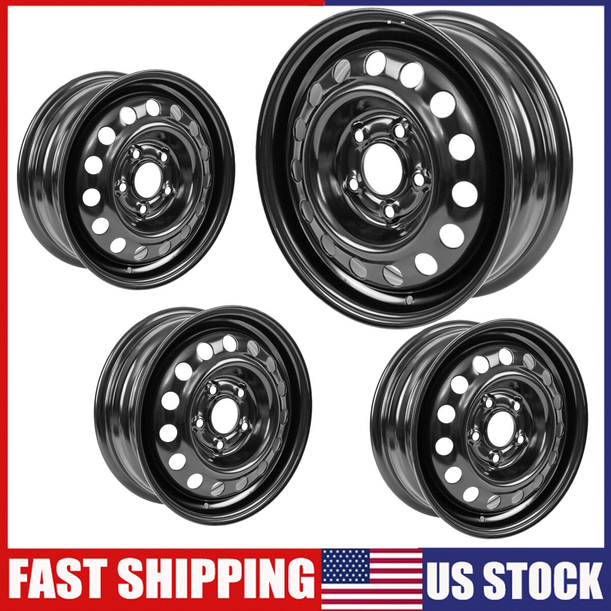 4Pcs New 15Inch Black Steel For Nissan NV200 2013-2021 Wheel Rim US STOCK