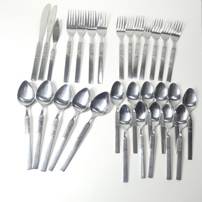 Oneida Northland Northport Stainless Flatware Lot Lines Vintage 30pc Lot