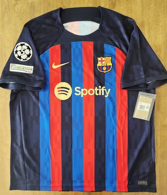 2022/23 Nike FC Barcelona #9 LEWANDOWSKI UCL Home Jersey Size XL