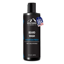 Natural Beard Wash for Men Hydrating Shampoo with Mountain Fresh Scent 8Oz