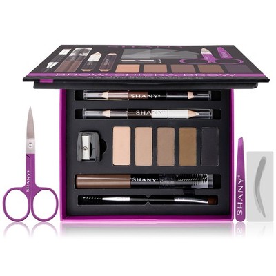 SHANY Brow Chicka Brow Eyebrow Set - 17 Piece Eyebrow Kit for All Hair Colors