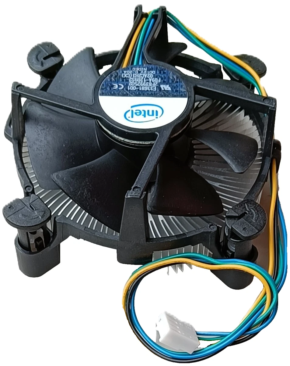 Ventola CPU Silenziosa Con Dissipatore In Alluminio Per Intel LGA 1150/1155/1156 - 92mm, 2200 RPM, 3W, 20dB, Per I3 E I5 - 3