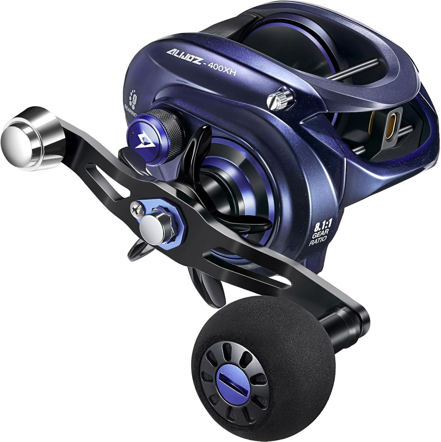 400 Baitcaster Fishing Reel, 38Lbs Max Drag Aluminum Alloy F
