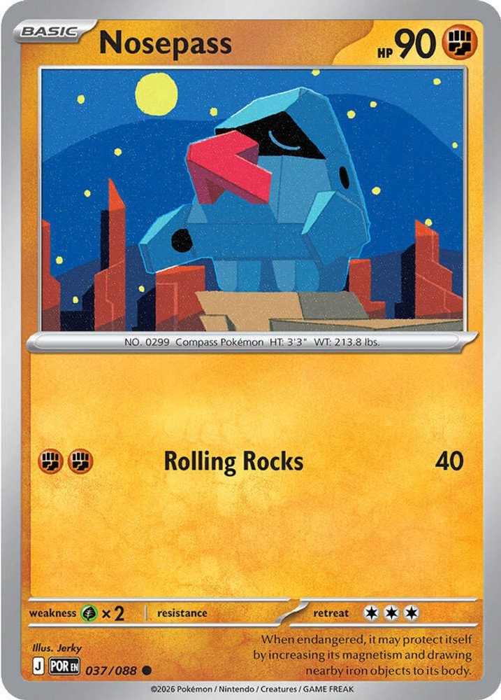 Pokemon Nosepass [POR - 037/088] NM