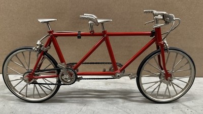 Vintage Mytek Germany Miniature Metal Tandem Bicycle 1:10