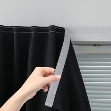 Adhesive Blackout Curtains- Self Stick Shades Window Blinds Curtains No