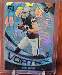2024 Donruss Football Brock Bowers Vortex Cubic /50 - Las Vegas Raiders 📈🔥💎🌟