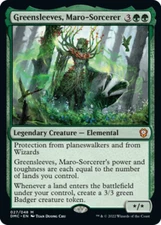 Light Play, English MTG Regular Greensleeves, Maro-Sorcerer Commander: Dominaria