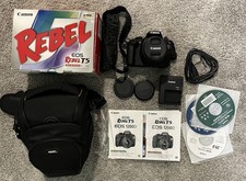 Canon EOS Rebel T5 Digital SLR Camera 18.0 MP HD 3X Zoom 18-55mm Lens Kit Black