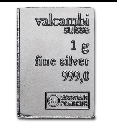 7x Valcambi 1g Silver Bars + Display Case | 7 Gram .999 Bullion Kit - Picture 4 of 6
