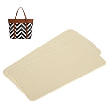 3pcs Felt Bag Base Shaper Handbag 12.01x5.12" 3mm Thick, Beige