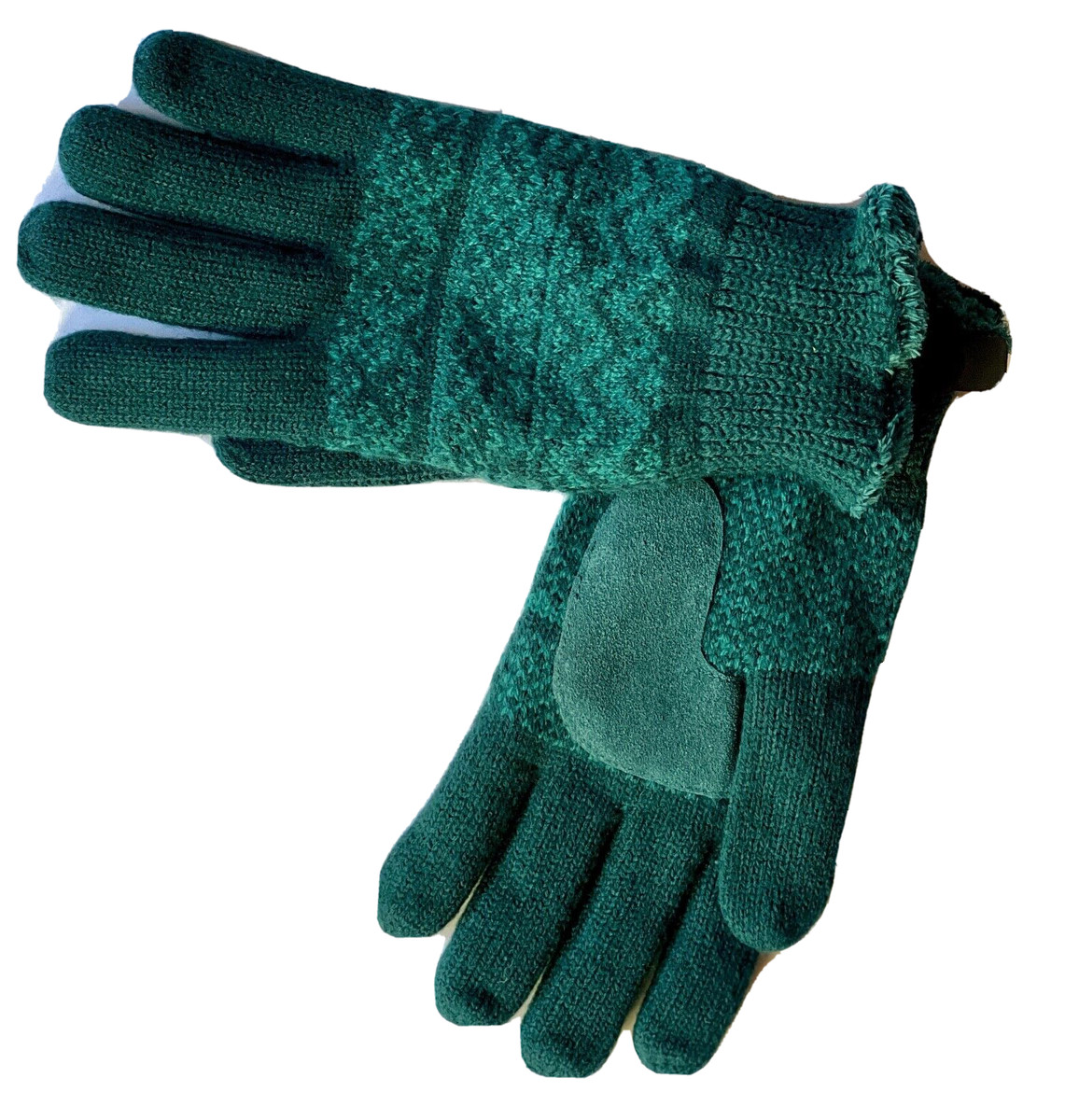 isotoner gloves green