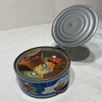Vintage Stuart Little 2 Snowbell's Feast Can 2002 Wendy's Toy Cat Food Spins