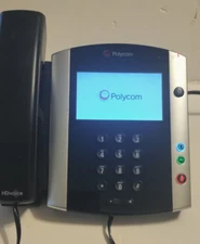 Polycom VVX600 Series Business Phone w/ Stand and Handset #0A4FC Tested PoE