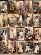 20 Pcs Vintage Children Ancestors Tags Junk Journal Scrapbook USA Seller