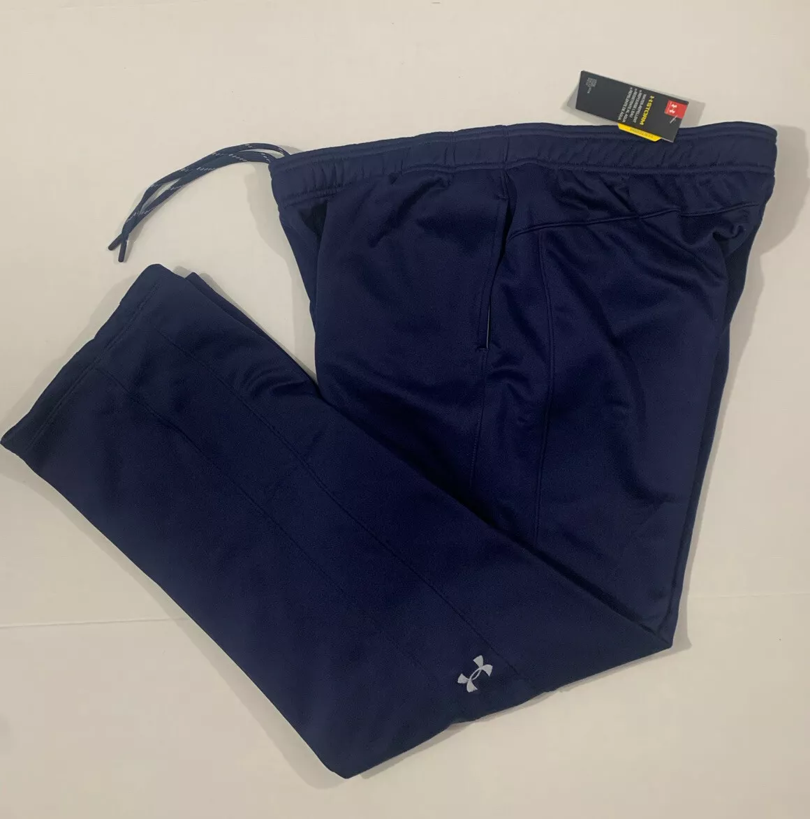 Under Armour NWT Women's Size XXL 2XL Double Threat Fleece Pants 1295299  Navy