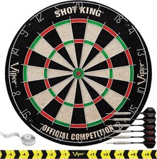 Dartboard Sisal Dartboard  Round Wire System + 6 Steel Tip Darts
