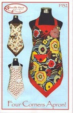 Four Corners Kitchen Aprons Sewing Pattern