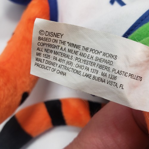 Disney Winnie The Pooh Tigger Peluche #1 Fútbol Beanbag Peluche Walt Disney - Imagen 7 de 8
