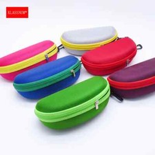 EVA Sunglasses Case With Zipper Carabiner Hook Hard Shell Eyeglass Storage Box