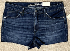 Universal Thread Womens High-Rise Shortie Jean Shorts Comfort Stretch Sz 12/31R
