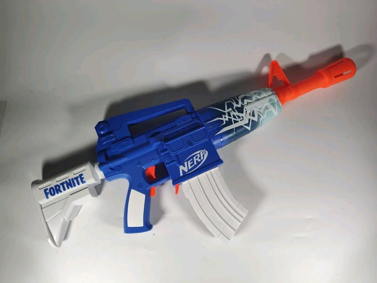NERF Fortnite Blue Shock Dart Blaster Tested - No Darts NERF Fortnite Blue Shock Dart Blaster Tested - No Darts