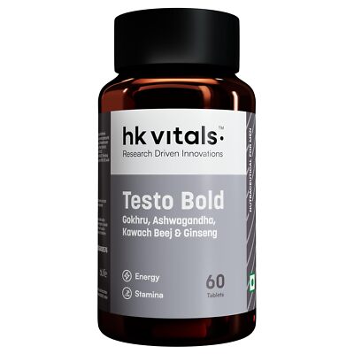 HealthKart hk vitals Testo Bold Testosterone and Stamin Booster for Men 60 Tabs