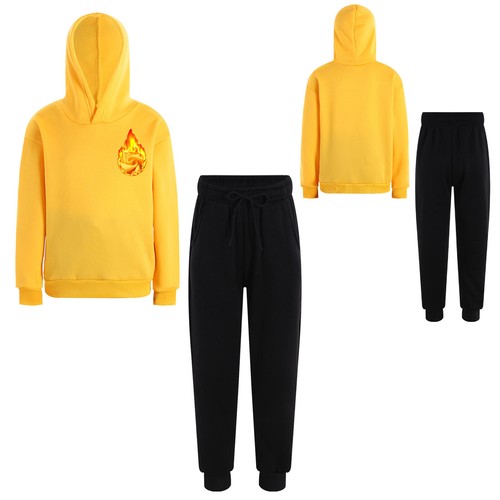Kids Girls Boys Tracksuit Hiking Sportswear Running Sport Suit Cycling Hoodie - Picture 7 of 83