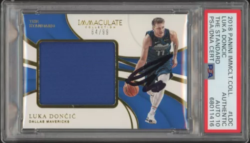 2018 Panini Immaculate Luka Doncic Rookie RPA /99 Psa GEM 10 AUTO LA LAKERS