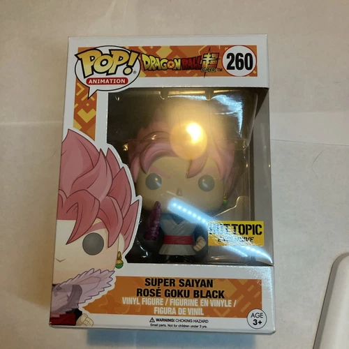 Funko Pop! Dragon Ball Z Super Saiyan Rose Goku Black 260 Hot Topic Exclusive