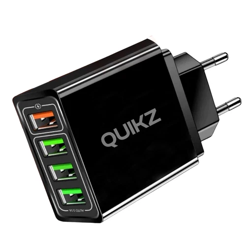 2x Schnell Ladegerät Stecker 4x USB Port 5V-3A Netzteil Adapter Für Handy Tablet - Bild 21 von 26