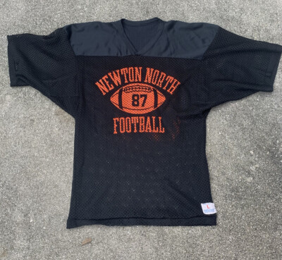 Vintage 80s Champion Football Jersey L Nylon Made in USA Houston 