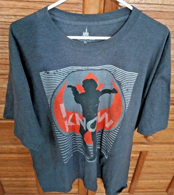 Disney Parks Star Wars Hans Solo I Know Mens 2XL XXL T-Shirt Tee Shirt Gray