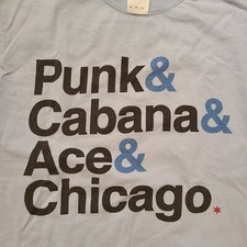 Second City Saints CM Punk Colt Cabana Ace Steel Chicago T-Shirt Medium WWE ROH