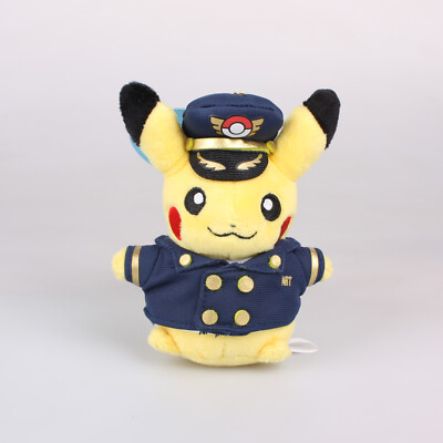 Pokemon Center Pilot Pikachu NRT Narita Airport Plush Toys Doll