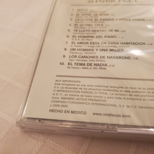 New Instrumentales de siempre 20 Exitos Cd Piano Music Instrumental Classical - Picture 11 of 20
